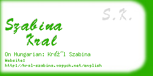 szabina kral business card